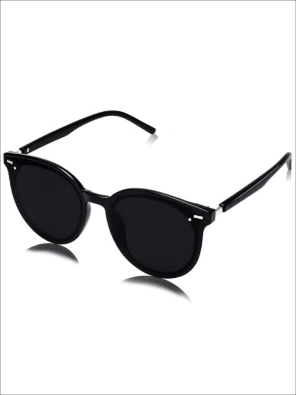 Retro Round UV400 Full-Frame Sunglasses Scratch Resistant Anti-Glare